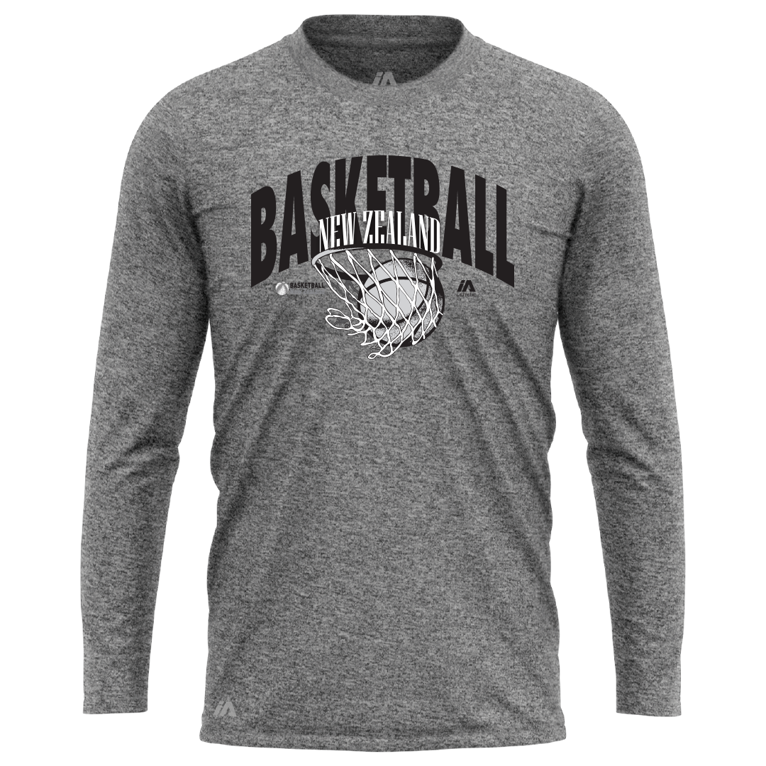 New Zealand Off Court Vintage Range LS Warm Up Tee