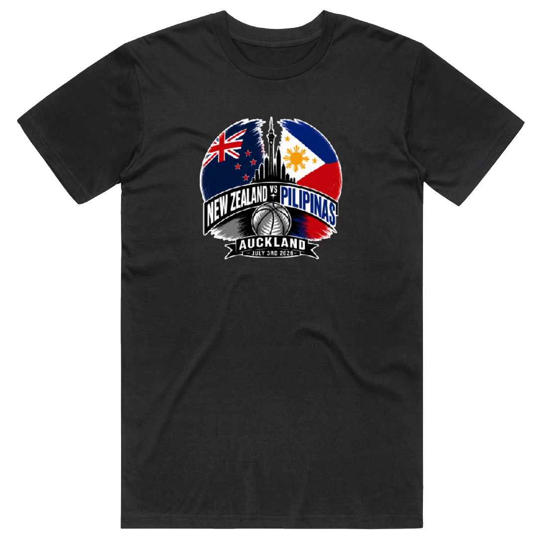 New Zealand Tall Blacks v Philippines Qualifier Event Cotton Tee